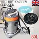 Wet Dry Vacuum Cleaner 80l Vac Industrial 3000w Stainless Steel Blow Function