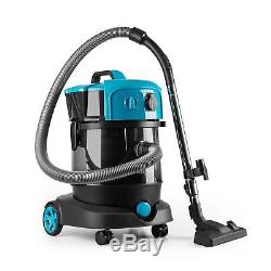 Wet Dry Vacuum Cleaner Industrial Shop Vac Bagless HEPA filter 25 L Blue1200 W
