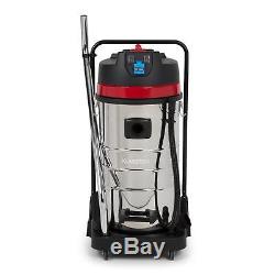 Wet Dry Vacuum Cleaner Industrial Vac Commercial Stainless Steel IP44 100L 2400W