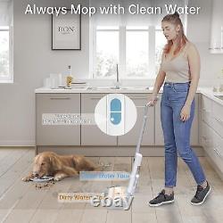 Wet Dry Vacuum Cleaner Mop Cordless, Upgraded Electric Mop, Quiet