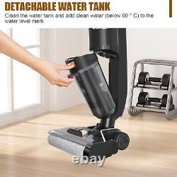 Wet Dry Vacuum Cleaner Self-Cleaning Cordless Digital for Hard Floors/Carpet