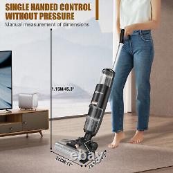 Wet Dry Vacuum Cleaner Self-Cleaning Cordless Digital for Hard Floors/Carpet
