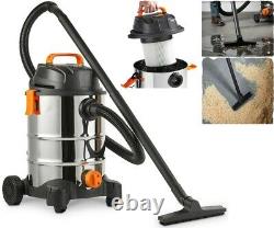 Wet and Dry Hoover Vacuum Cleaner 30L 1250W Bagless Water & Dirt Blower Function