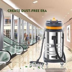 Wet and Dry Vacuum Vac Cleaner Industrial 80L 3000W 220v-240v Stainless Steel, SS